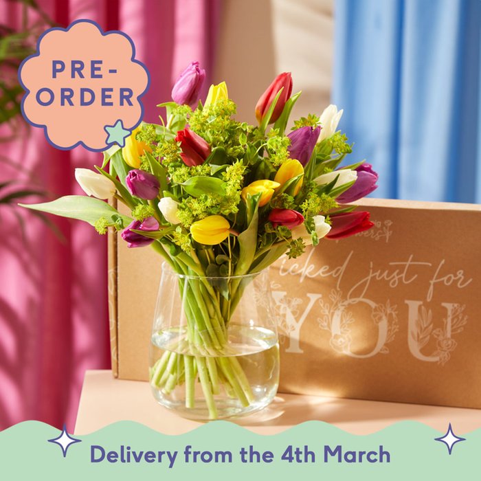 The Mixed Tulips Letterbox Moonpig